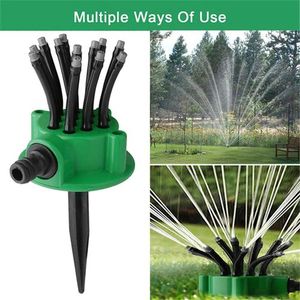 * NEW ARRIVAL *360 Degrees automatic Garden sprinkler.Fit hose directly onto sprinkler Plastic base with wheels 360 full coverage, long range impulse sprinkling system Diameter can reach 50 feet. Wate