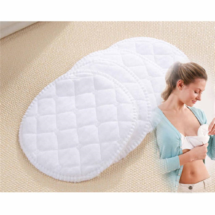 12Pcs Reusable Nursing Breast Pads Washable Soft Absorbent Baby Breastfeeding Breast Pads Cotton