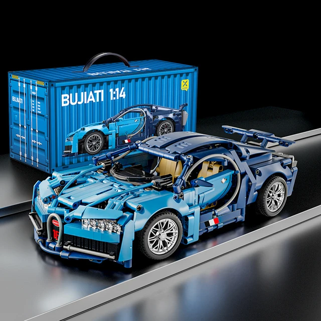 Bluce Sports Car MOC Building Blocks Kit, 1:14 Scale Sports Car Model Bricks Toys for Boys Children Gifts