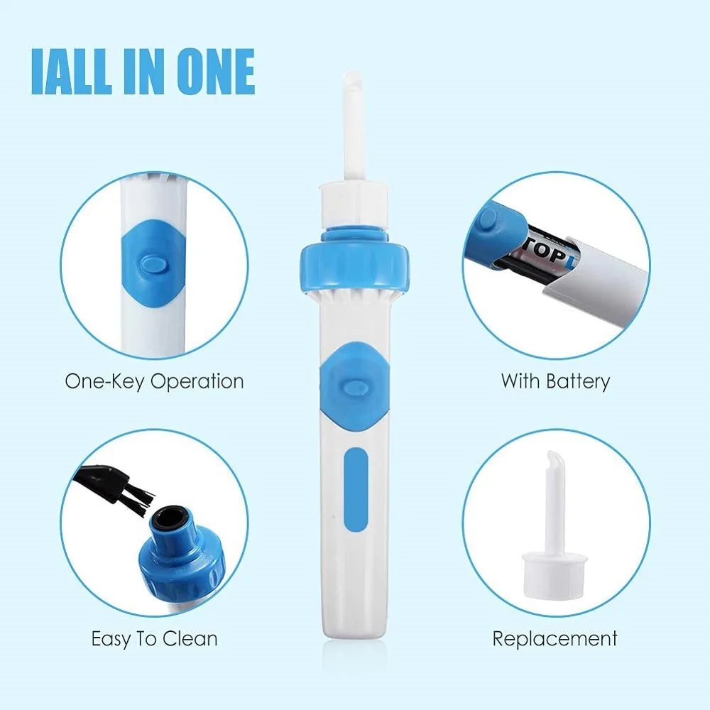 Electric Earpick for Children and Adults Electric Earpick for Earwax Ear Cleaner Earpick for Children