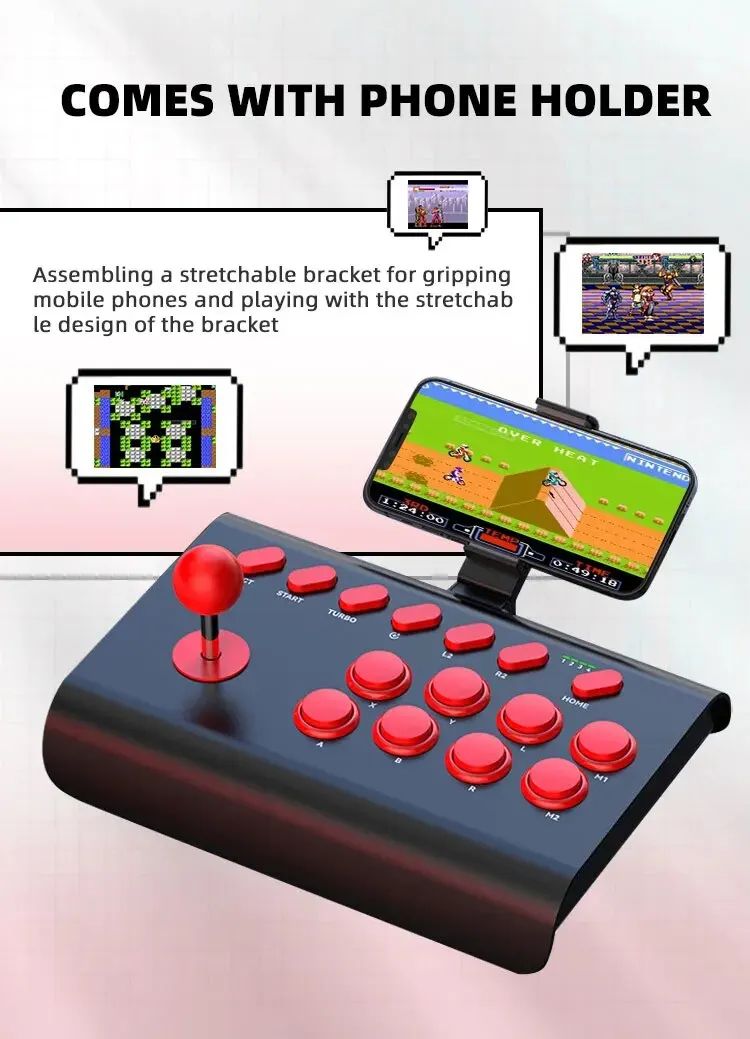 Wireless BIG PC Gamepad Retro Arcade Portable Game Control Usb Joystick for PS4/PS3 Andriod IOS Mobile Phone Street