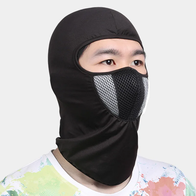 Breathable Motorcycle Full Face Mask Motorbike Cycling Bike Mask Motocross Helmet Hood Moto Riding Neck Face Mask Hats Caps