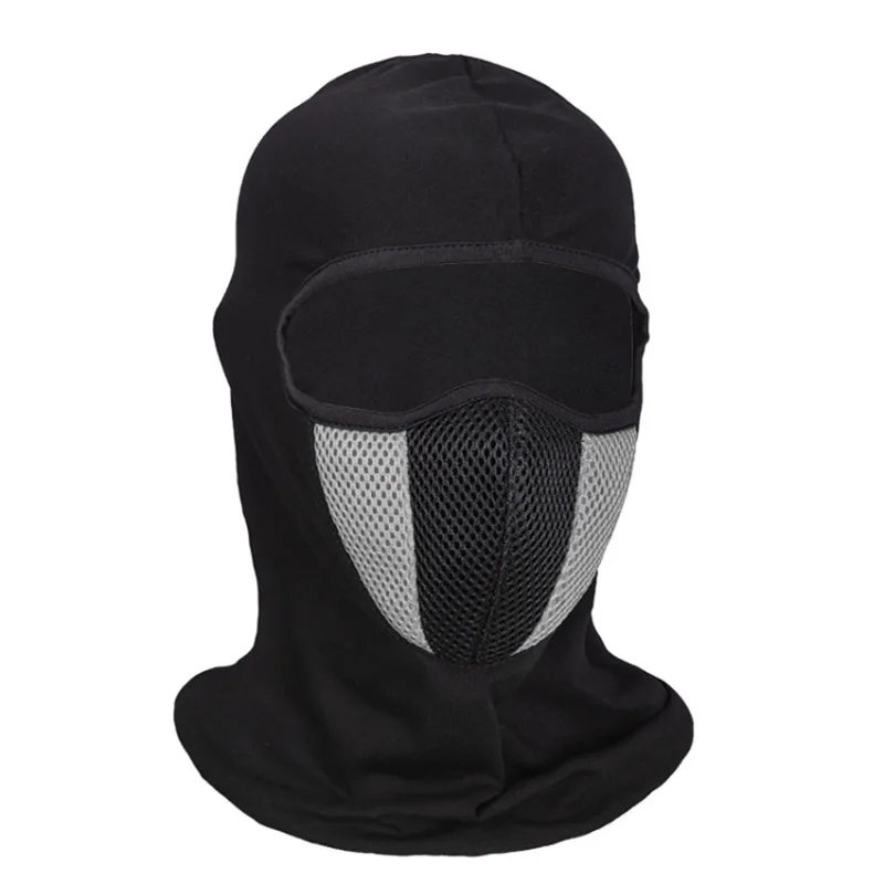 Breathable Motorcycle Full Face Mask Motorbike Cycling Bike Mask Motocross Helmet Hood Moto Riding Neck Face Mask Hats Caps