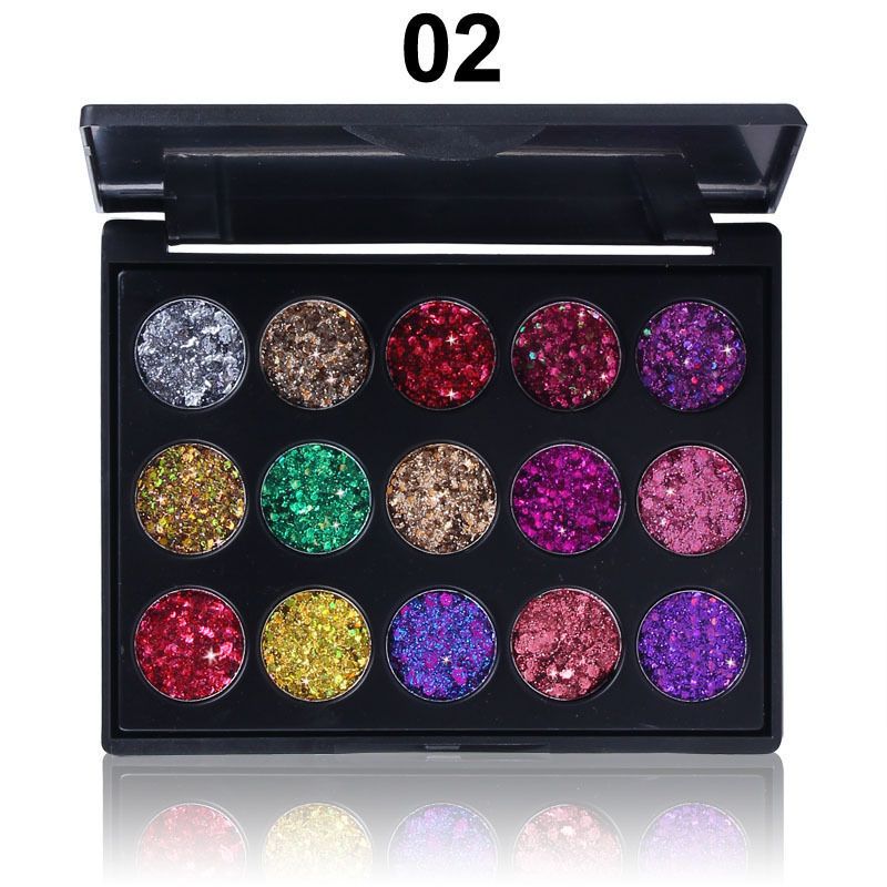 15 Color Glitter Eye Shadow Pallete Eye Makeup Palette Long-lasting Make Up Eyeshadow Palette