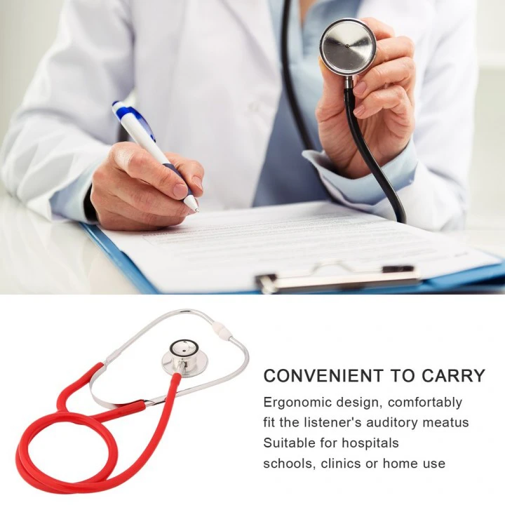 Double-sided Stethoscope Single Tube Doctors Nurse Cardiology Stethoscope
