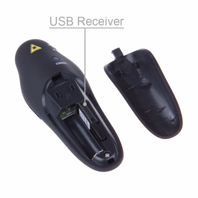 Wireless Presenter Red Light Laser Pointer Pen PPT Presentation 2.4G RF Remote Control Page USB Flip Powerpoint Clicker