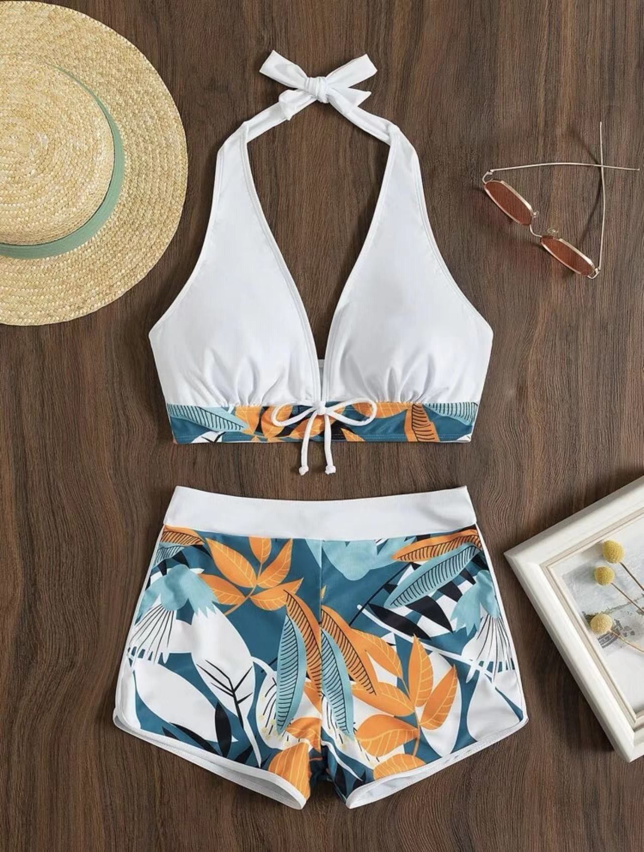 2025 New High Waist Sexy Swimsuit Women Summer Bathing Suit Bikini Set Plus Size Swimwear Women Beach Swimming Suit