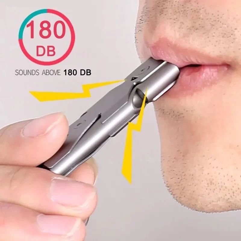 1Pcs Double Pipe Whistle Pendant Keychain High Decibel Outdoor Survival Emergency Whistle Camping Tool Multifunction Whistle