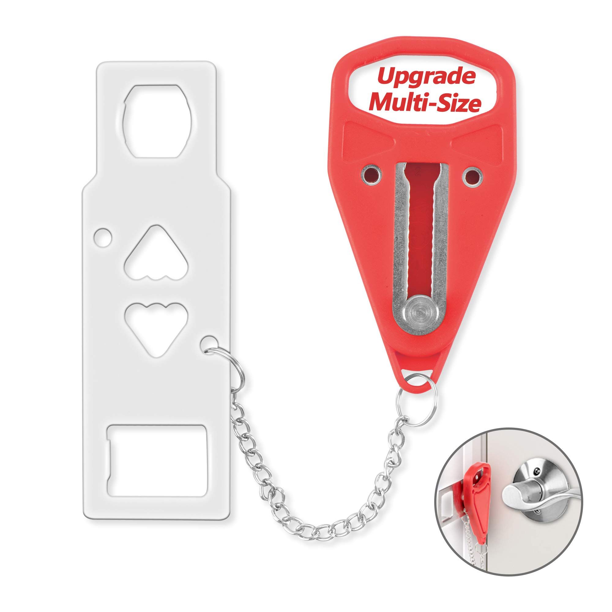 AceMining Portable Door Lock Home Security Door Locker Travel Lockdown Locks for Additional Safety and Privacy Perfect for Traveling Hotel Home Apartment College