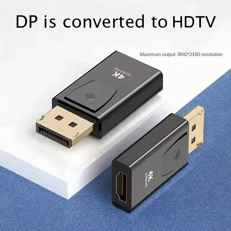4K DP DisplayPort to HDMI-compatible Adapter Converter Display Port DP to HDMI-compatible HDTV Adapter Video Audio PC Laptop