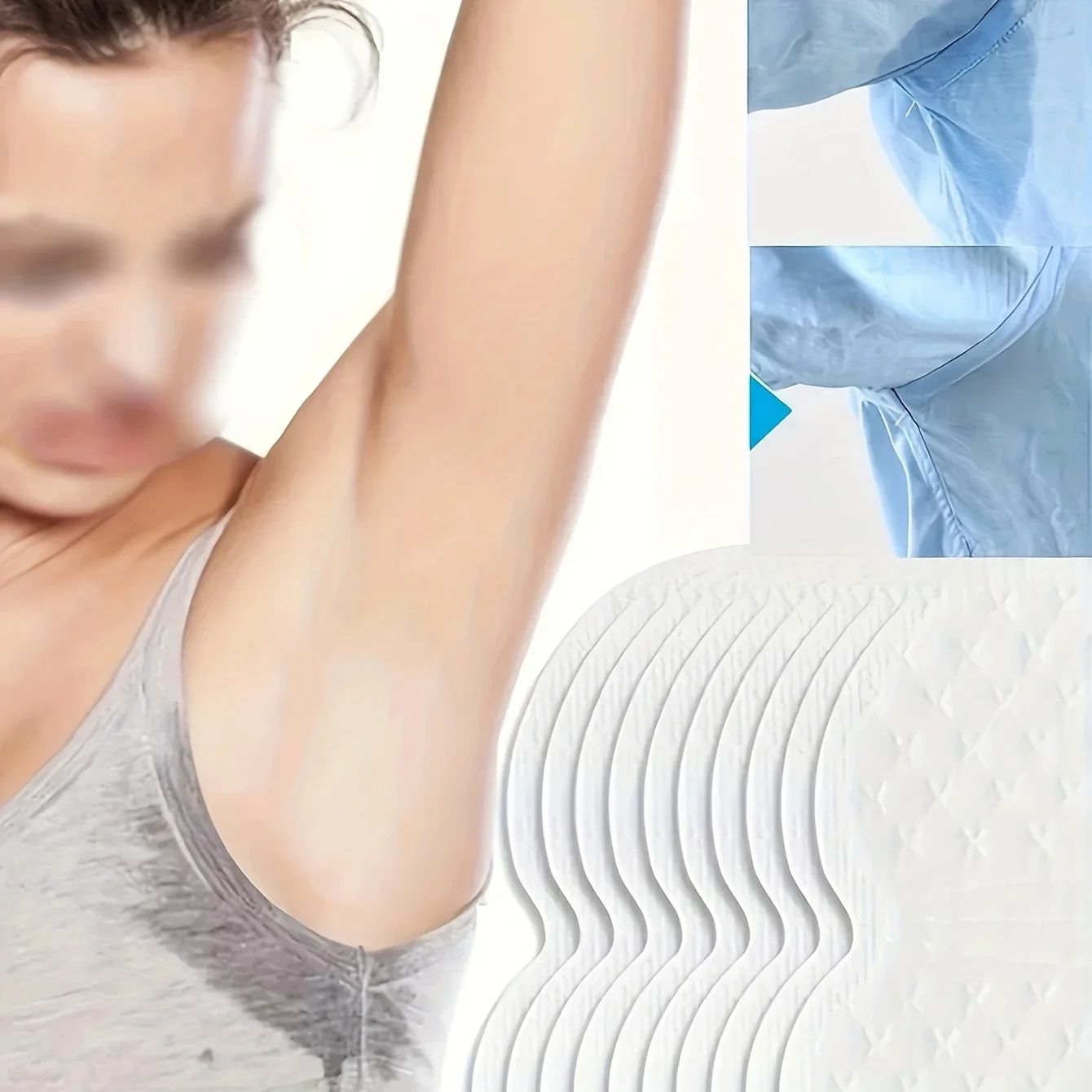 30pcs Underarm Sweat Pads, Washable Sweat Absorbing Guards, Dress Sweat Perspiration Pads Shield