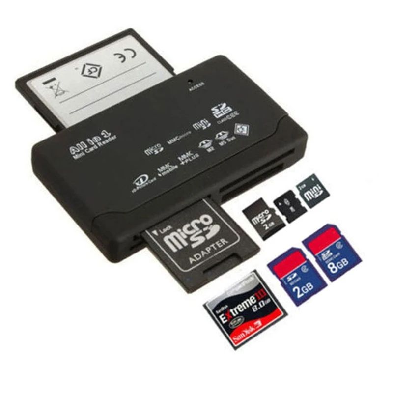For 21Kinds Of Memory Card Reader For USB External Mini Read And For Write Flash Memory Card Dropshipping