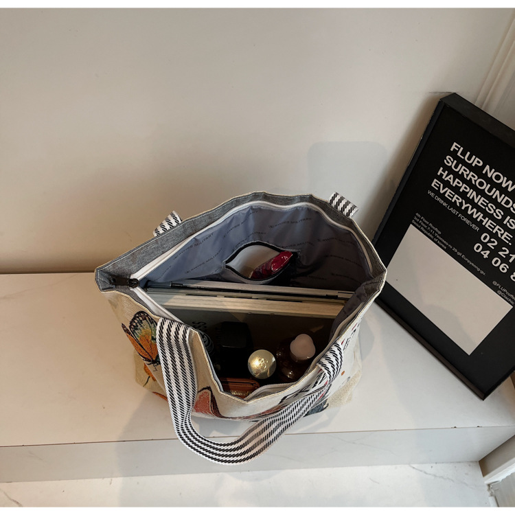 Girls Shoulder Bag Fashion Ladies Large Capacity Cute Cat School Women Tote Canvas Bags FBK Fast Delivery