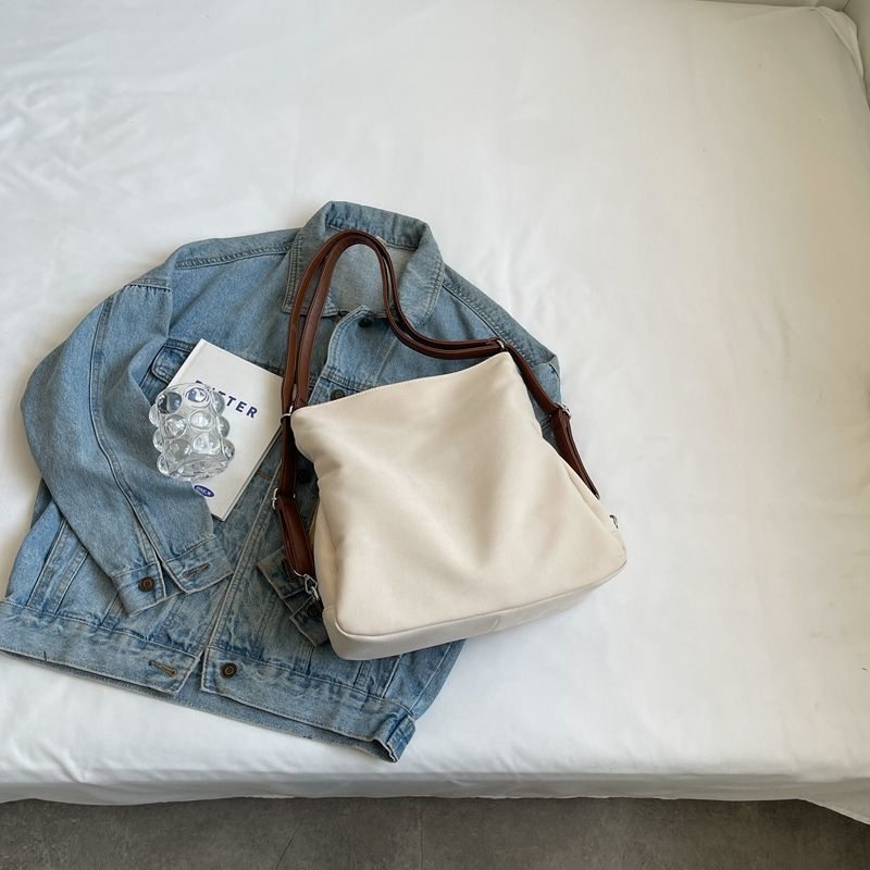 Premium Canvas Tote Bag Women Large Capacity 3-Way Shoulder Crossbody Backpack Fashion Casual School Bag for Work Shopping Travel FBK