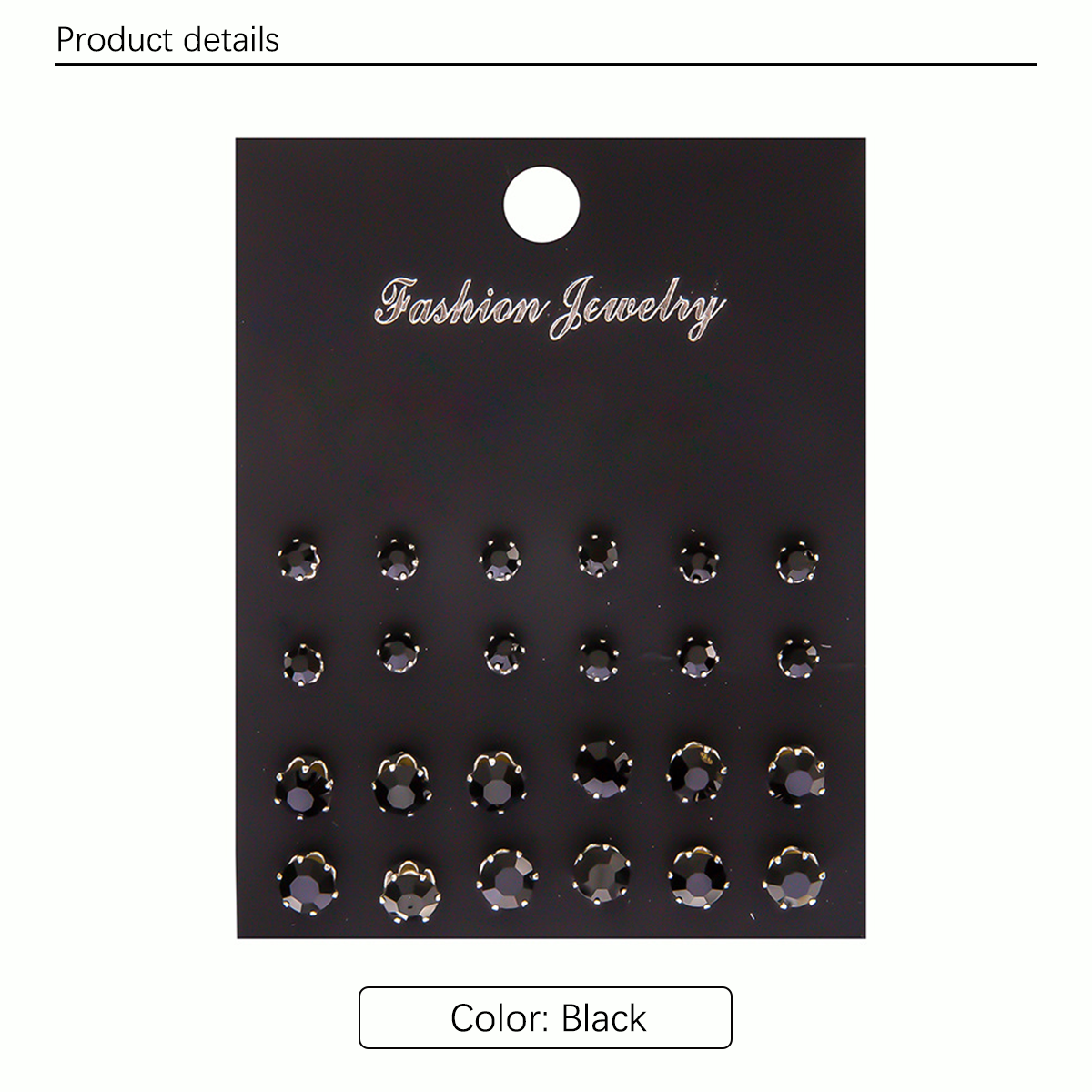 12 pairs of fashionable, luxurious, minimalist, shiny, and caring zircon decorative earring sets from Europe and America, suitable for giving as gifts to parties, parties, holiday