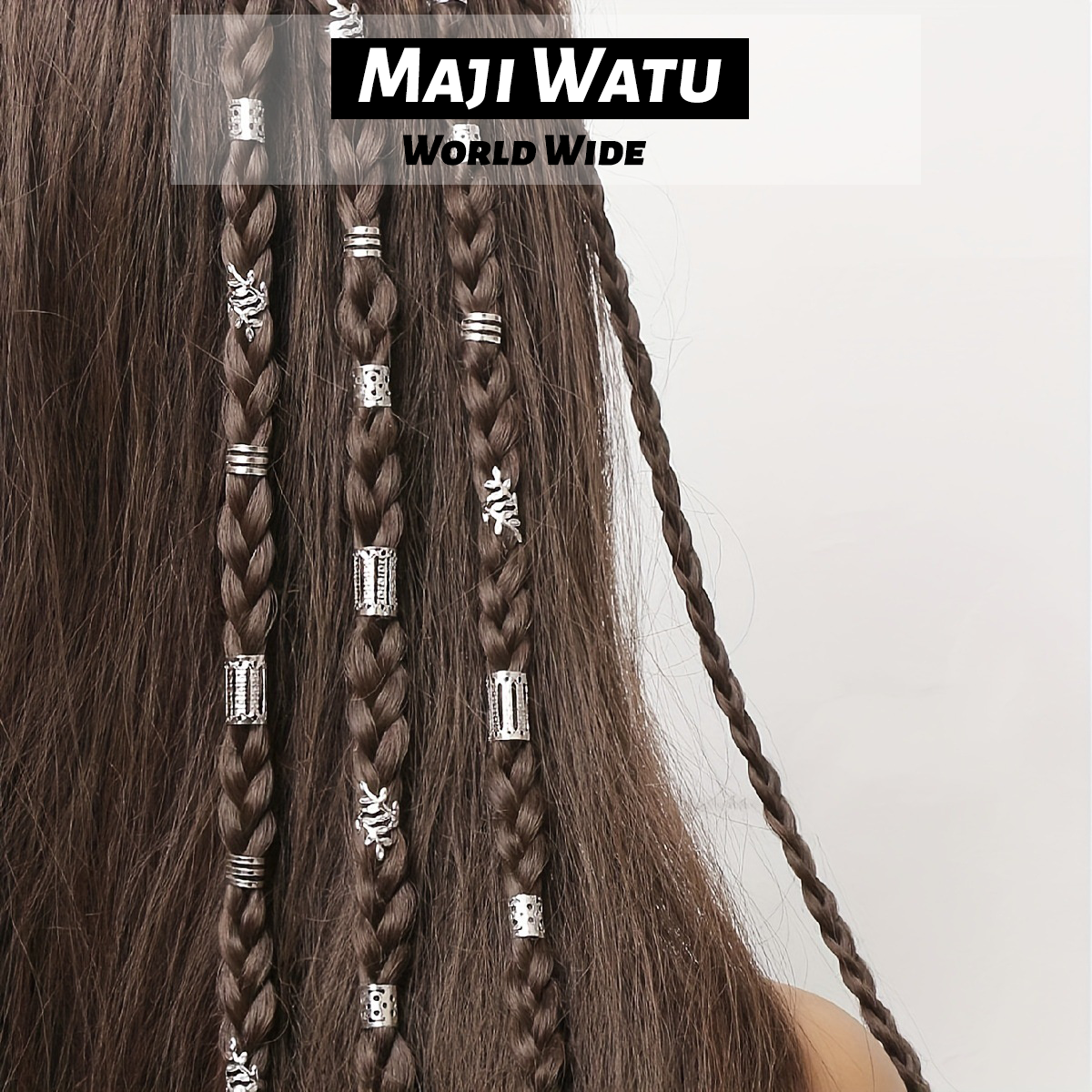 40pcs Hollow Out Hair Ring,Dreadlocks Beads Hair Braid Rings Clips Dread Locks Hair Braiding Metal Cuffs Decoration/Accessories Jewelry, Unisex Boho