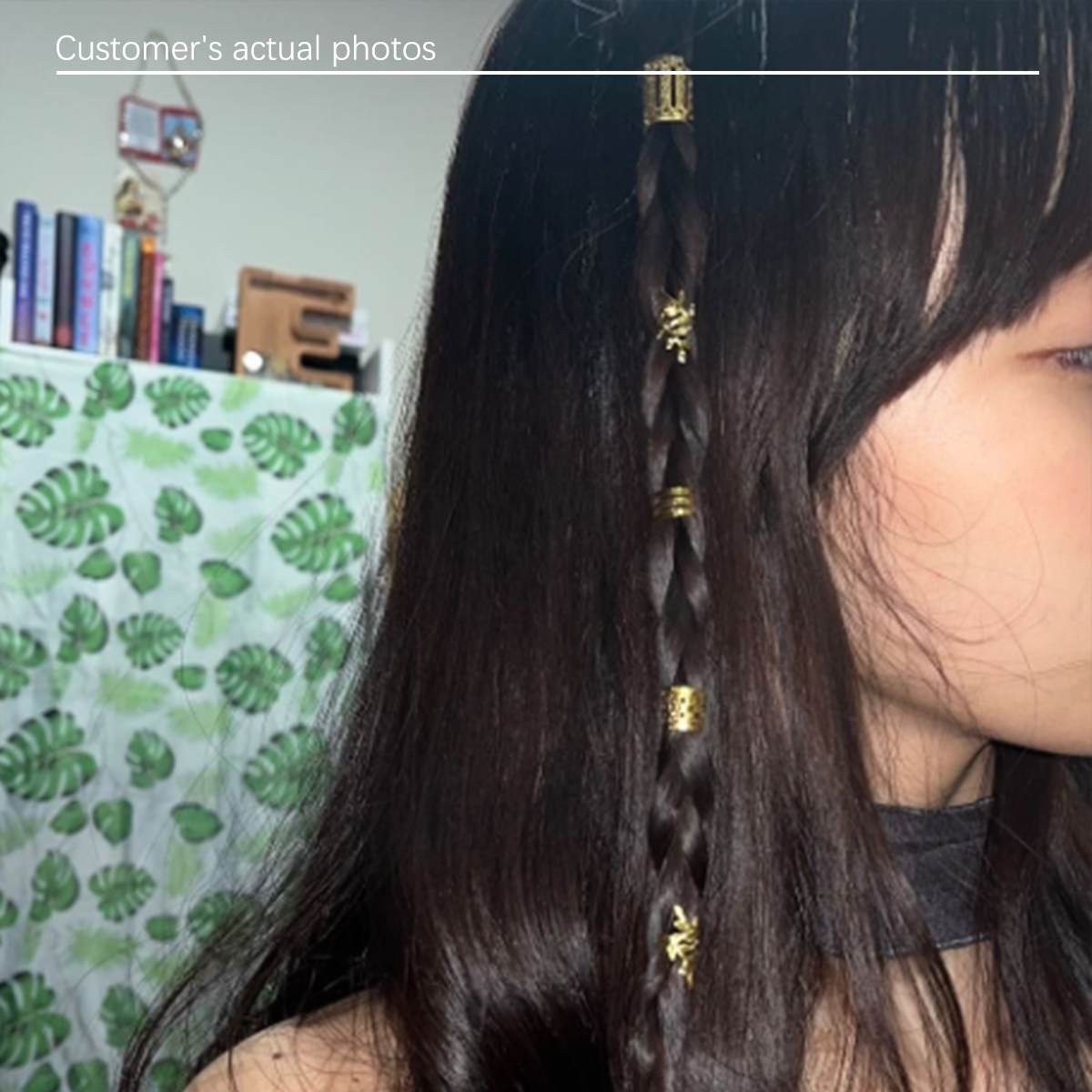 40pcs Hollow Out Hair Ring,Dreadlocks Beads Hair Braid Rings Clips Dread Locks Hair Braiding Metal Cuffs Decoration/Accessories Jewelry, Unisex Boho
