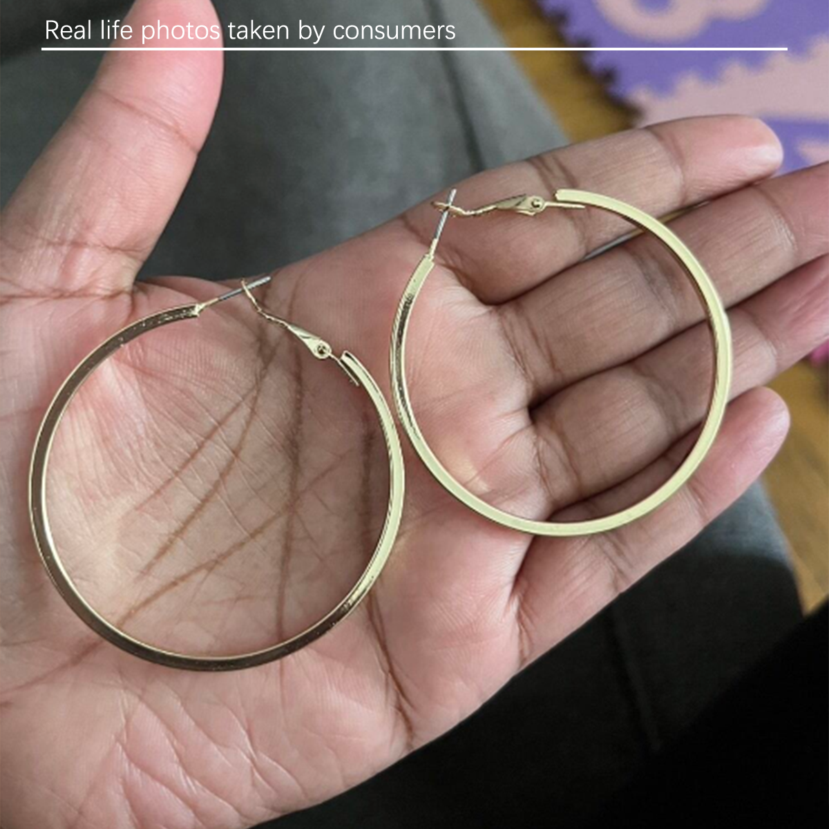 Minimally smooth metal earrings with silver needles, personalized and trendy large circle earrings to enhance facial slimming, suitable for daily travel, weddings, and gatherings