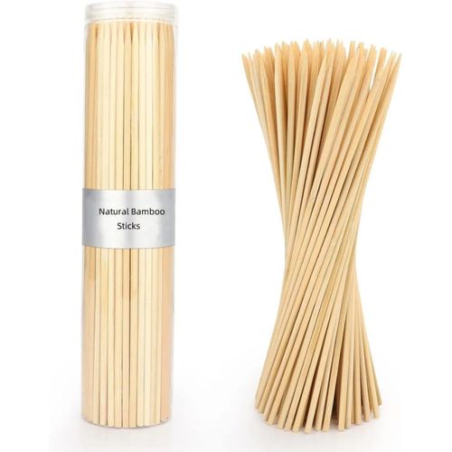 Bamboo Skewers – Natural Wooden Sticks for Grilling, BBQ, Fruit, or Crafts