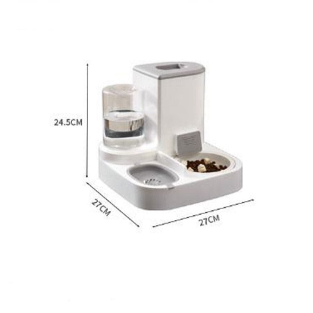 2-in-1 Automatic Pet 2.2L Food and  1L Water Dispenser, Dry and Wet separation