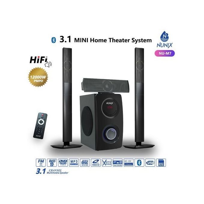 Nunix BASS HomeTheatre SubWoofer Sounds/BT/USB/FM
