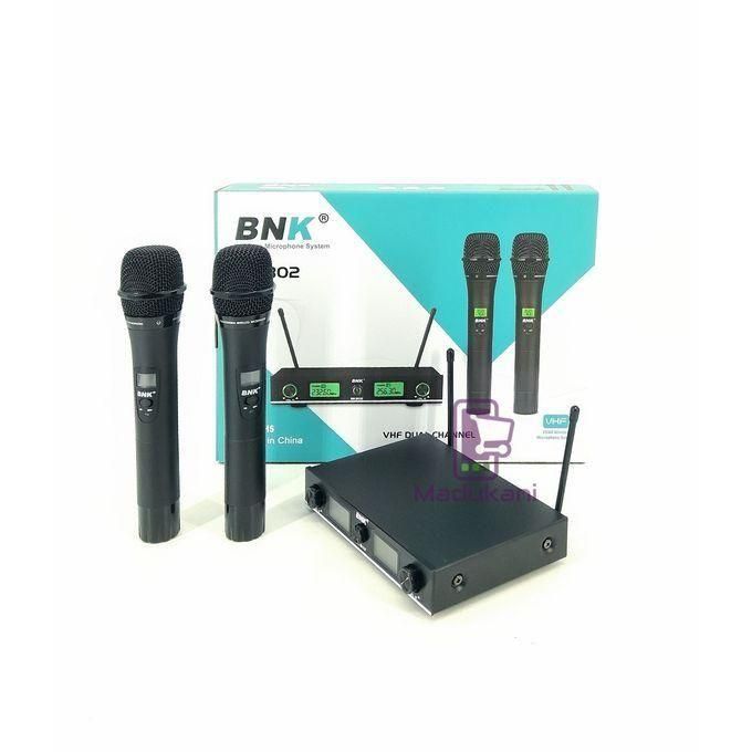 Bnk Microphones Systems-BK-802P Dual Channel VHF Wireless Microphone Set