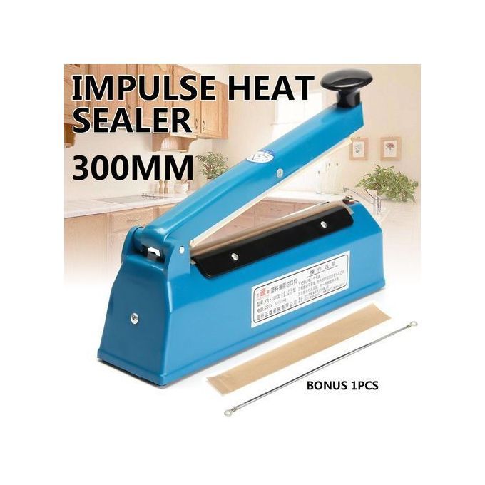 Impulse 12'' Impulse Heat Sealer 300mm Electric Plastic Poly Bag Hand Sealing Machine