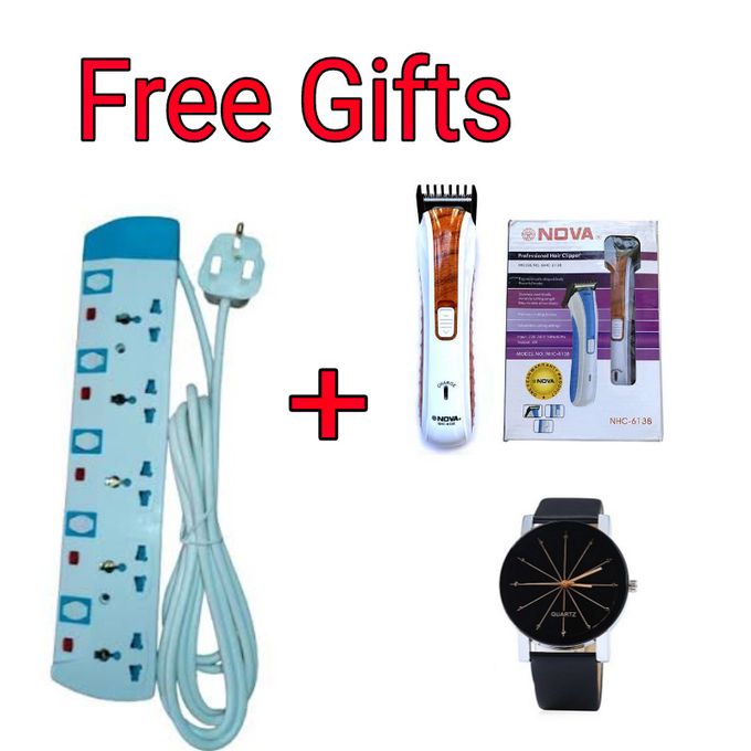 Power King ,,Heavy Duty// Power Socket Extension Cable,,5 Way,, 2 GIFTS