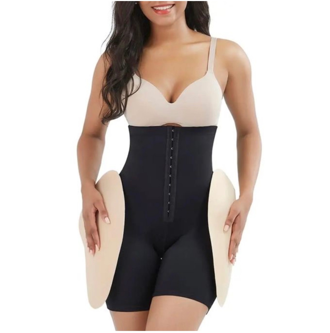 Offer!!! silicon hip enhancer shapewear set - 2kg silicon pads, comes with a highwaist black biker shorts, and a pair of free sponge