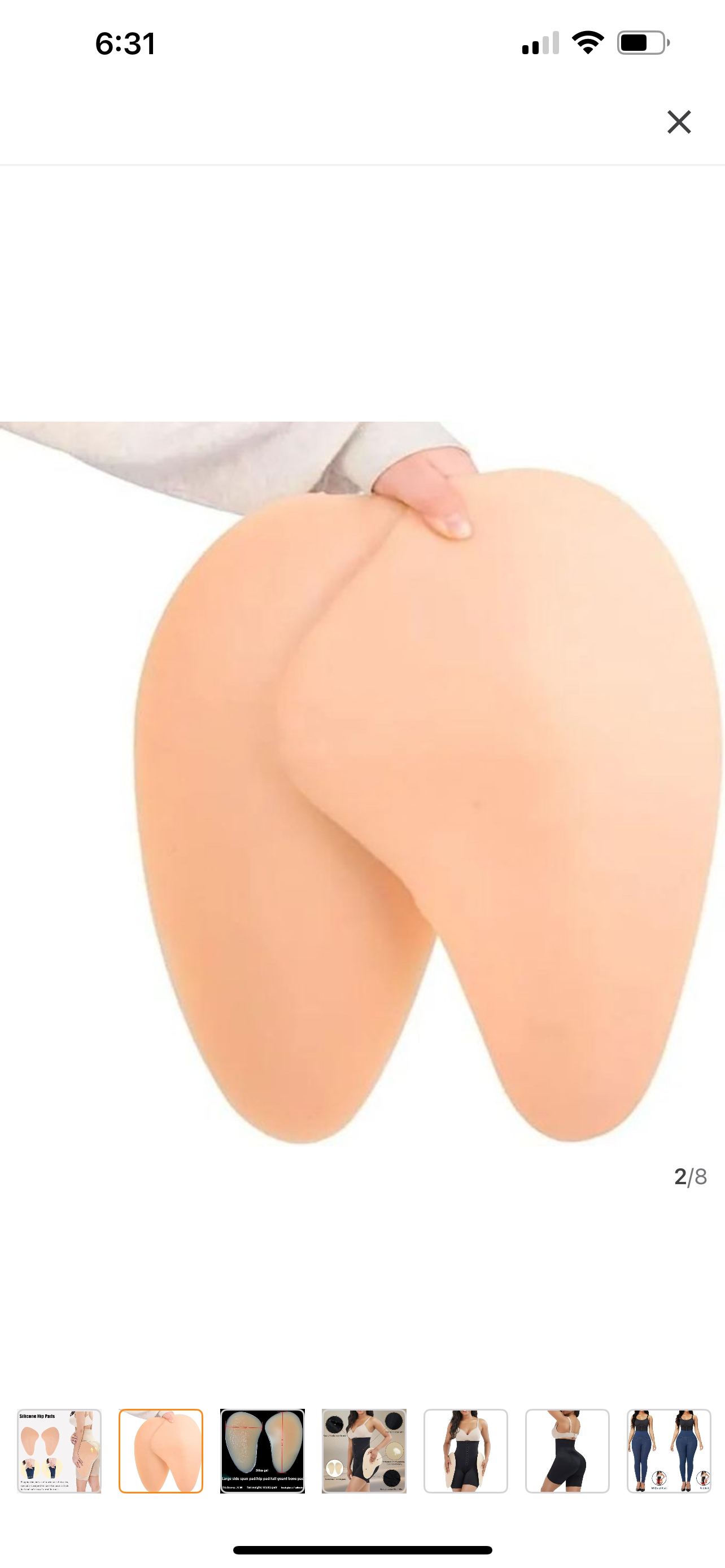 Offer!!! silicon hip enhancer shapewear set - 2kg silicon pads, comes with a highwaist black biker shorts, and a pair of free sponge