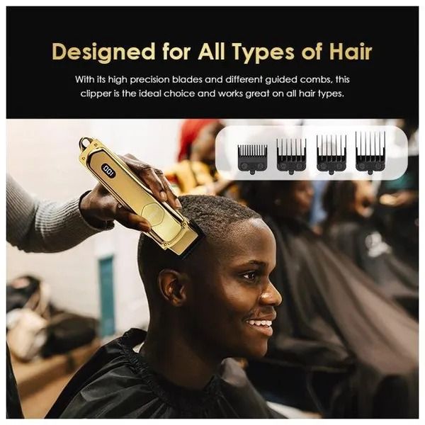 oraimo SmartClipper 2 Gold Professional and Powerful Cordless Hair Clipper