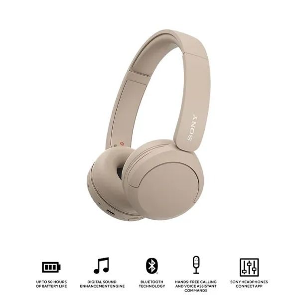 Original Sony WH-CH520 Wireless Headphones Bluetooth On-Ear Headset with Microphone