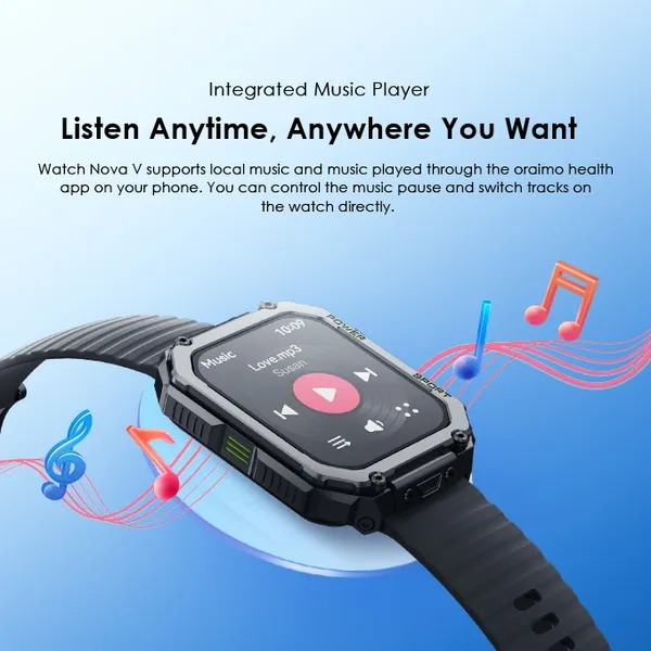 oraimo Watch Nova V 2.01" HD Video Watch Faces Smart Watch