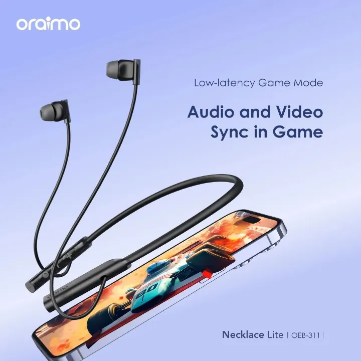 oraimo Necklace Lite Call Vibration Wireless Headphones