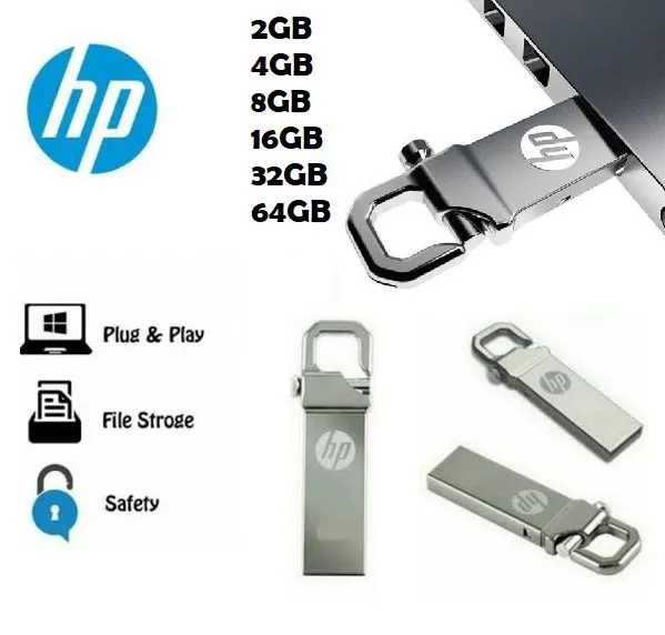 HP USB Flash Drive 2.0 Metal - Silver