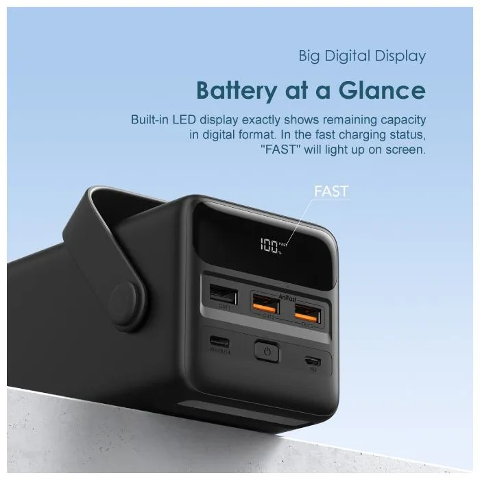 oraimo PowerBox 500 AniFast PD3.0 QC3.0 Four Output Ports 50000mAh Power Bank