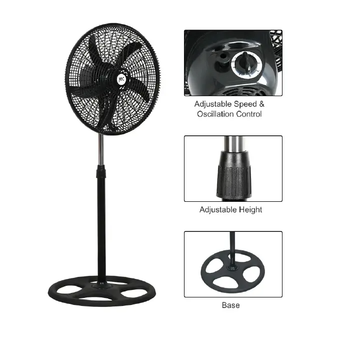 Ac Motor standing fan industrial floor fan 18 Inch Electric Stand Floor fan