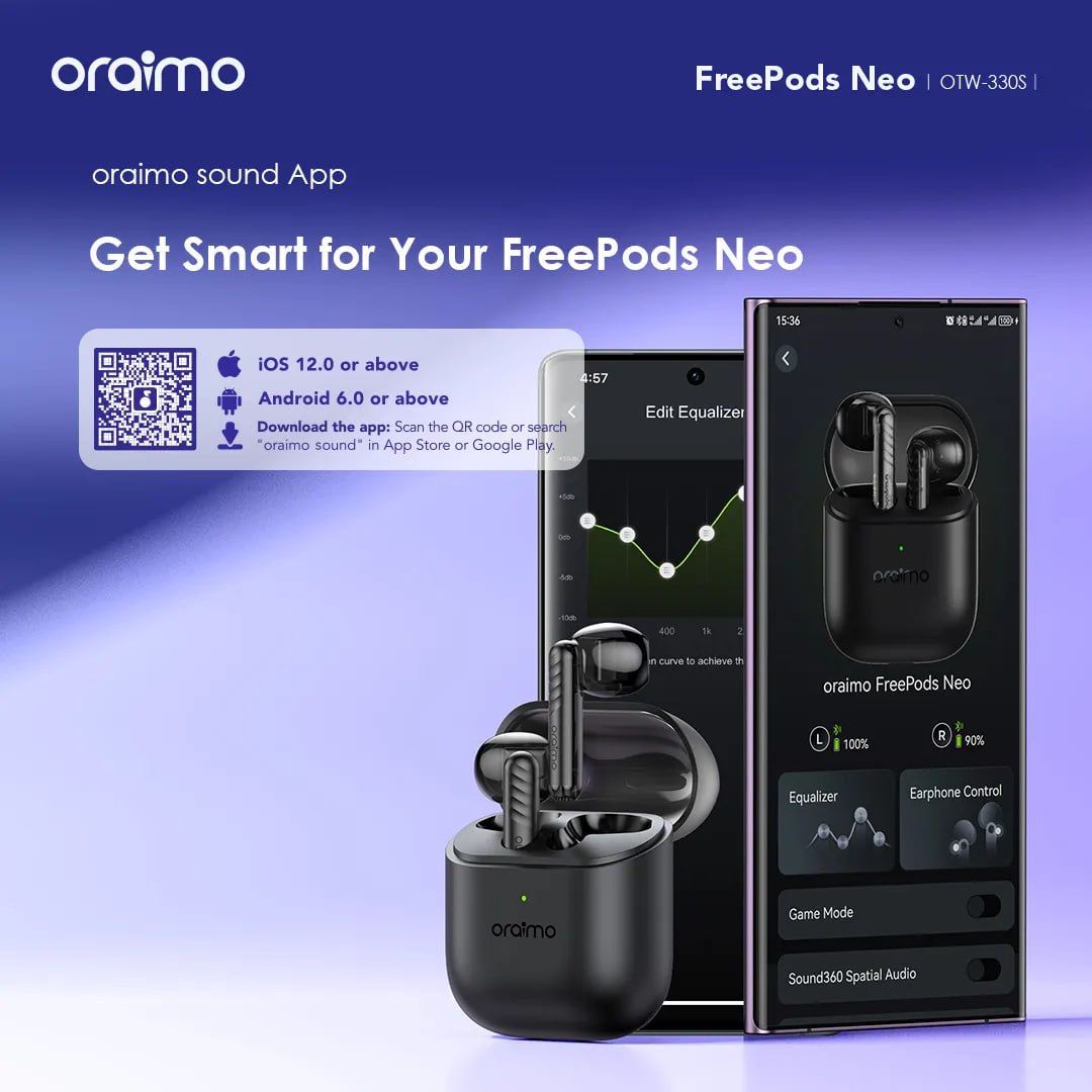 oraimo FreePods Neo Half In Ear True Wireless Earbuds