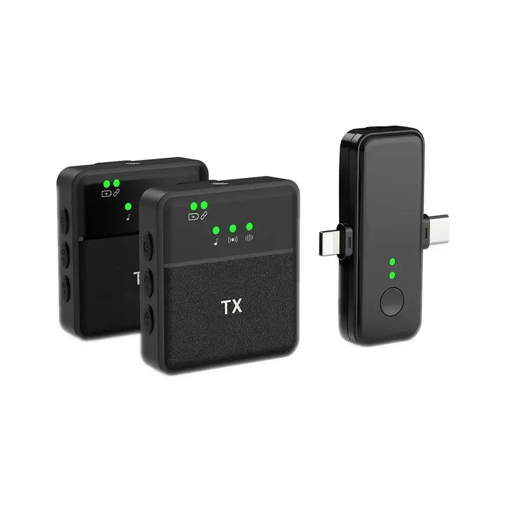 3 in 1 Multi function Wireless Microphone for Content creations and interviews