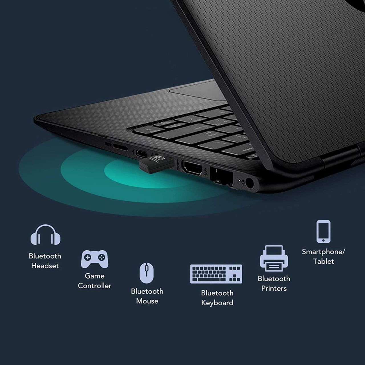 2-in-1 USB WiFi Bluetooth-compatible 5.0 Adapter 802.11ac 300Mbps Dual-band & USB Wifi LAN Adapter Dongle Network 802.11b/g/n