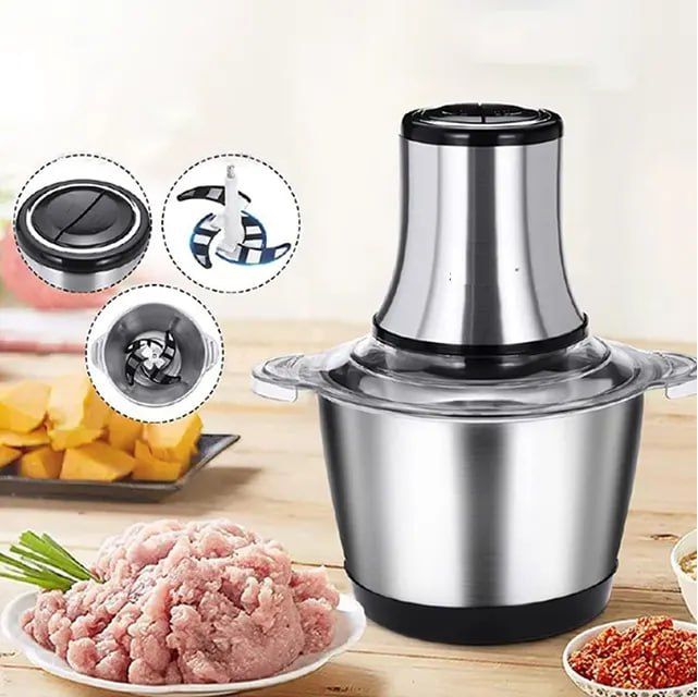 3 Ltrs Stainless Steel Electric Food Chopper 800W Electric Meat Grinder Meat Blenders