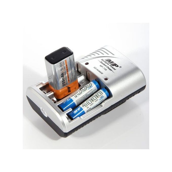 Multiple Power MP Standard Charger For Batteries Size AA/AAA/9V with UK - 3 PIN Plug