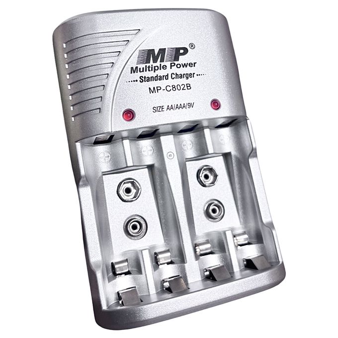 Multiple Power MP Standard Charger For Batteries Size AA/AAA/9V with UK - 3 PIN Plug