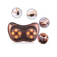 Car & Home Heat Massage Pillow Deep Kneading Massager Relax Neck Shoulder Pain Back