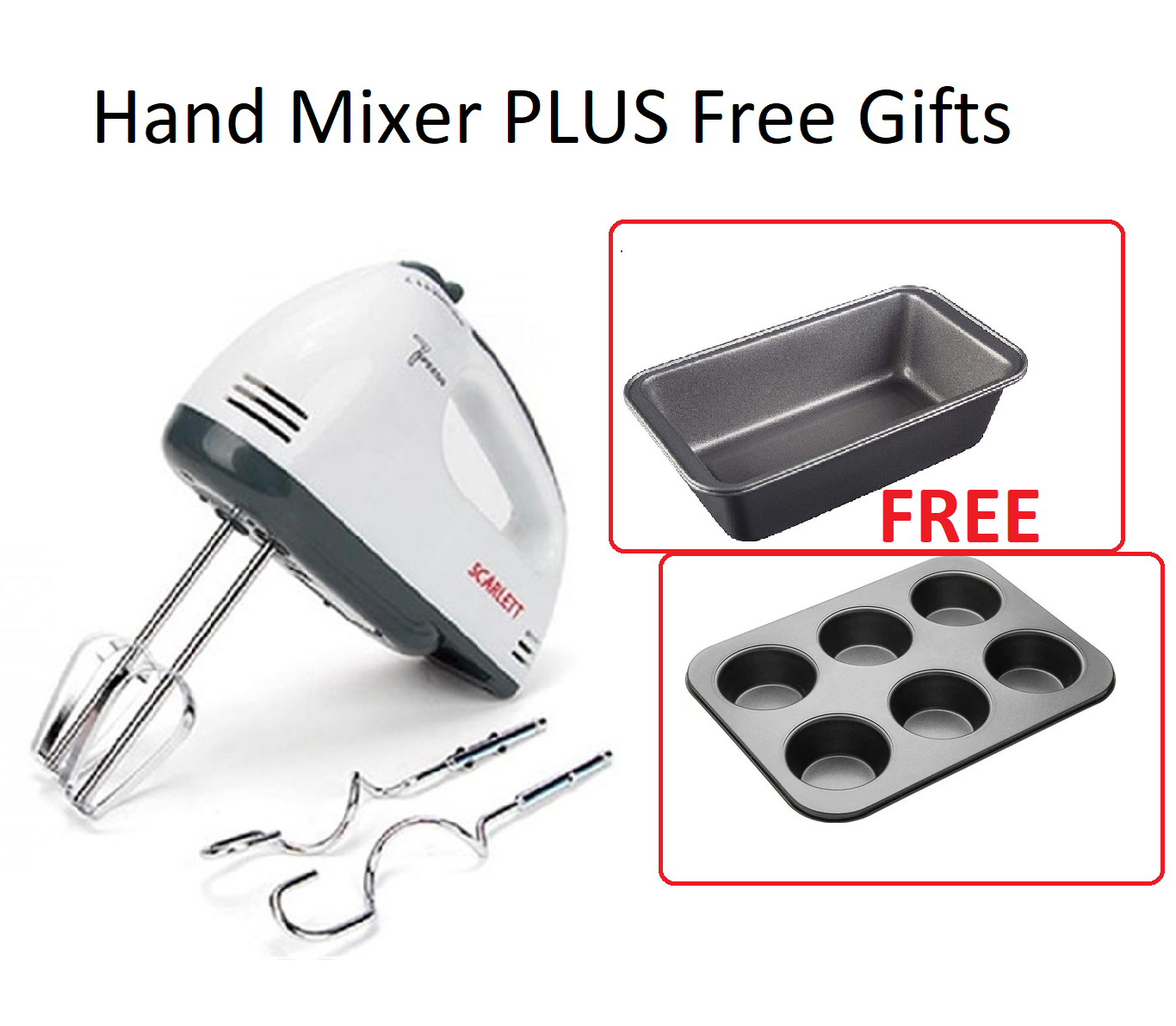 Buy A Portable Scarlet Portable Super Handmixer And Get A FREE Gifts