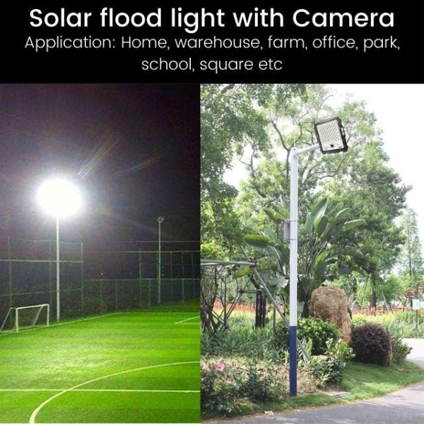 Solar-Powered Floodlight with wifi CCTV camera With Solar Panel