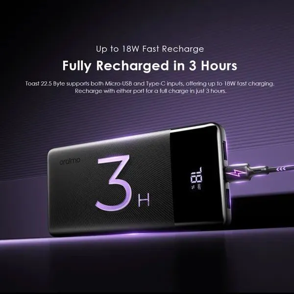 Oraimo Toast 22.5 Byte 10000mAh 22.5W Power Bank