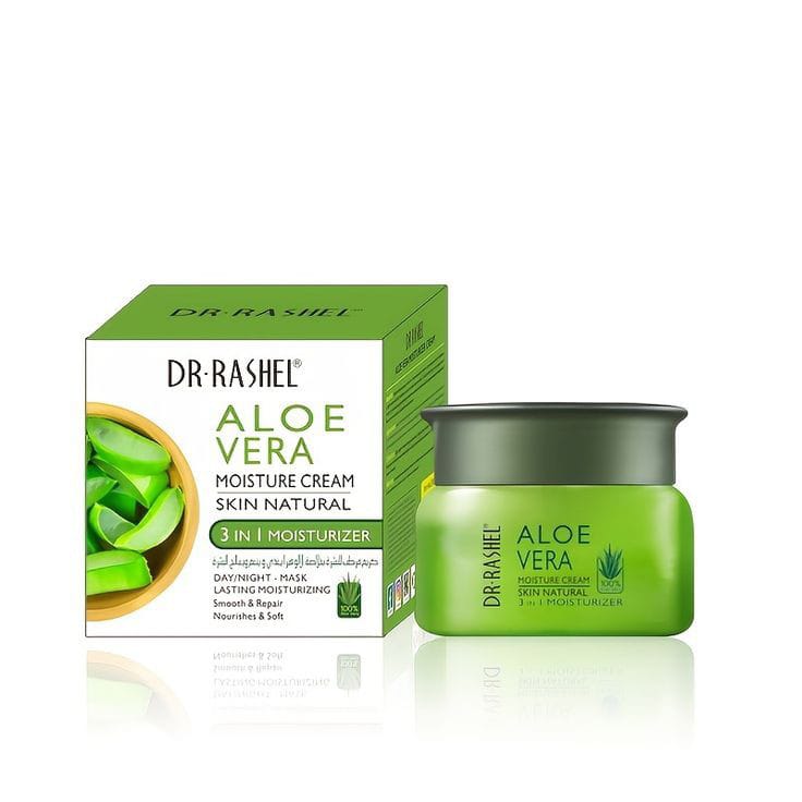 Dr. Rashel Aloe Vera Moisture Cream 3 in 1 Moisturizer - Day/Night Mask, Moisturizing, Smooth & Repair