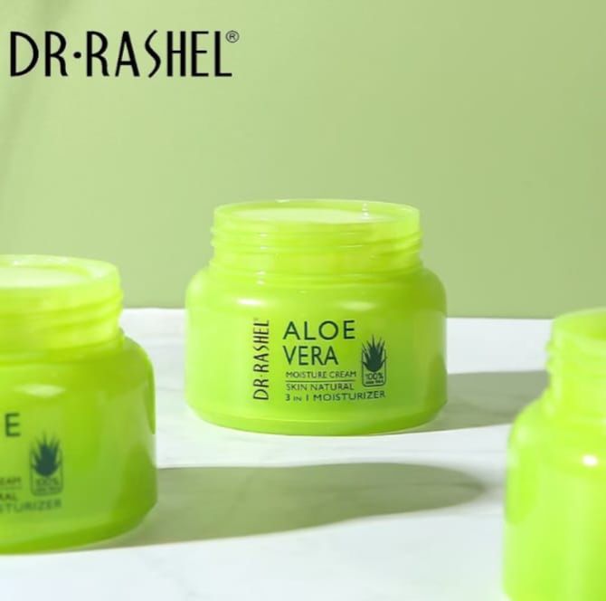Dr. Rashel Aloe Vera Moisture Cream 3 in 1 Moisturizer - Day/Night Mask, Moisturizing, Smooth & Repair