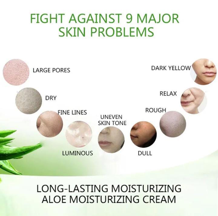 Dr. Rashel Aloe Vera Moisture Cream 3 in 1 Moisturizer - Day/Night Mask, Moisturizing, Smooth & Repair